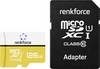 Renkforce RF-mSDXC-128GB paměťová karta microSDXC 128 GB Class 10, UHS-Class 1, UHS-I vč. SD adaptéru