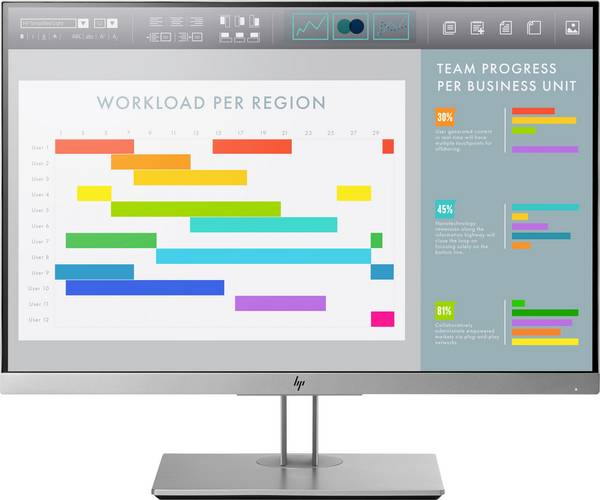 HP EliteDisplay E243i LED monitor repasované, stav přijatelný, 61 cm (24 palec)1920 x 1200 Pixel, 16:10, 5 ms, IPS LED