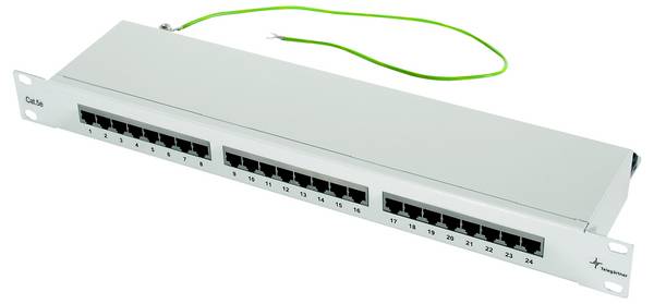 Telegärtner 100007023  patch panel 483 mm (19")   šedá