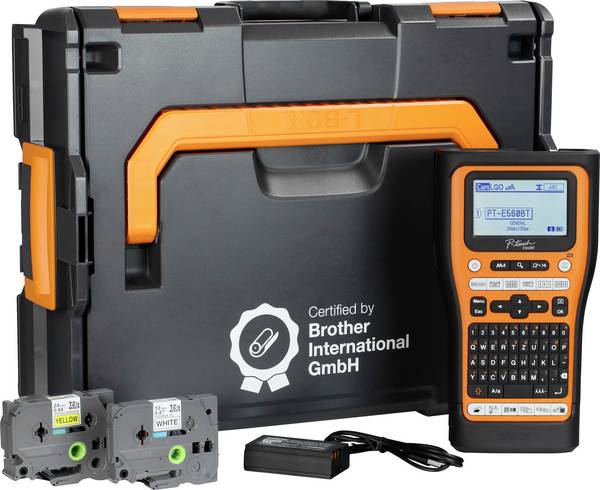 Brother PT-E560BT und Brother L-BOXX 136 Systemk štítkovač vhodné pro pásky: TZ, Hse 24 mm