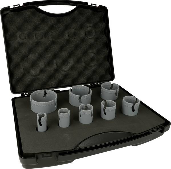 Heller Vakuumgelötetes Lochsägen Set 8 tlg. 324991 diamantový vrták 20 mm, 25 mm, 32 mm, 35 mm, 40 mm, 50 mm, 60 mm, 68 mm 1 sada