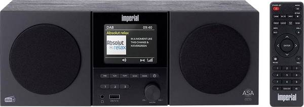 Imperial DABMAN 220 schwarz DABMAN-220BK stolní rádio, DAB+, FM, DAB+, černá