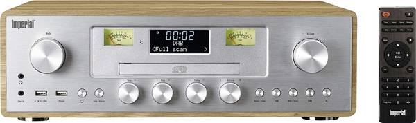 Imperial DABMAN 280CD 280CDWDSI stolní rádio, DAB+, FM, DAB+, CD, Bluetooth, USB, stříbrná