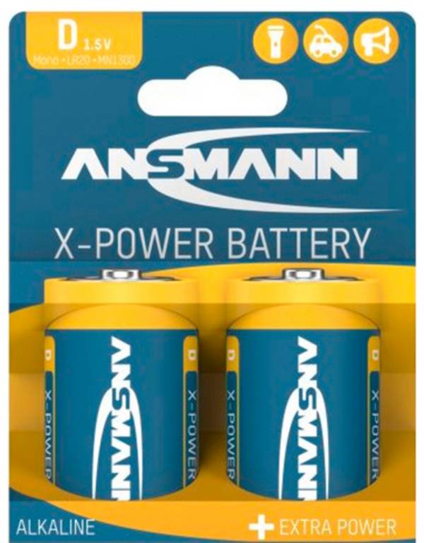 Ansmann X-Power baterie velké mono D   1.5 V 2 ks