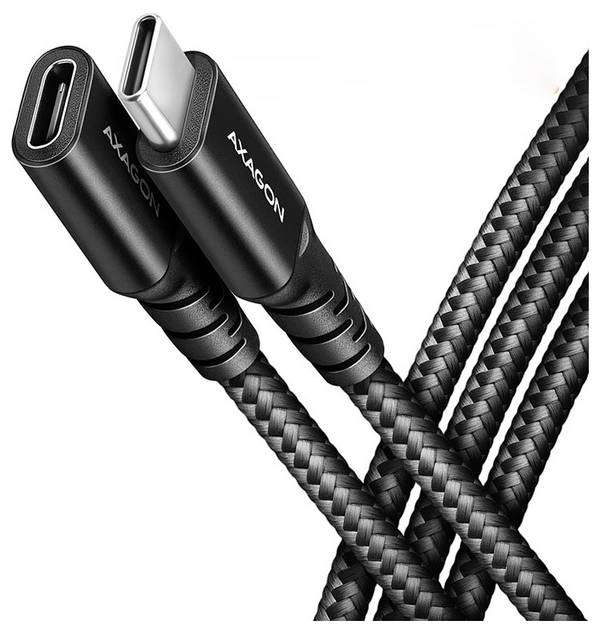 AXAGON Kabel USB-C  USB 3.2 Gen2 USB-C ® zásuvka, USB-C ® zástrčka 0.5 m  opletený BUCM32-CF05AB