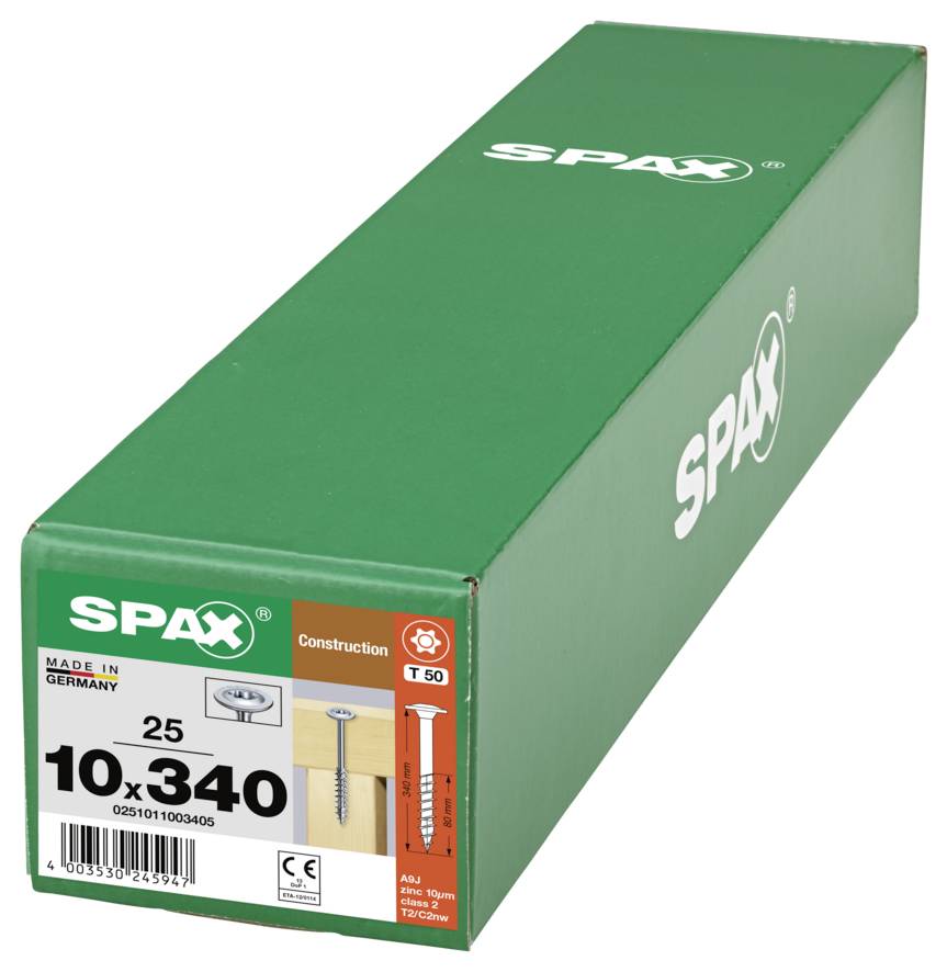 SPAX 0251011003405 talířové šrouby 10 mm 340 mm T-STAR plus ocel 25 ks-7