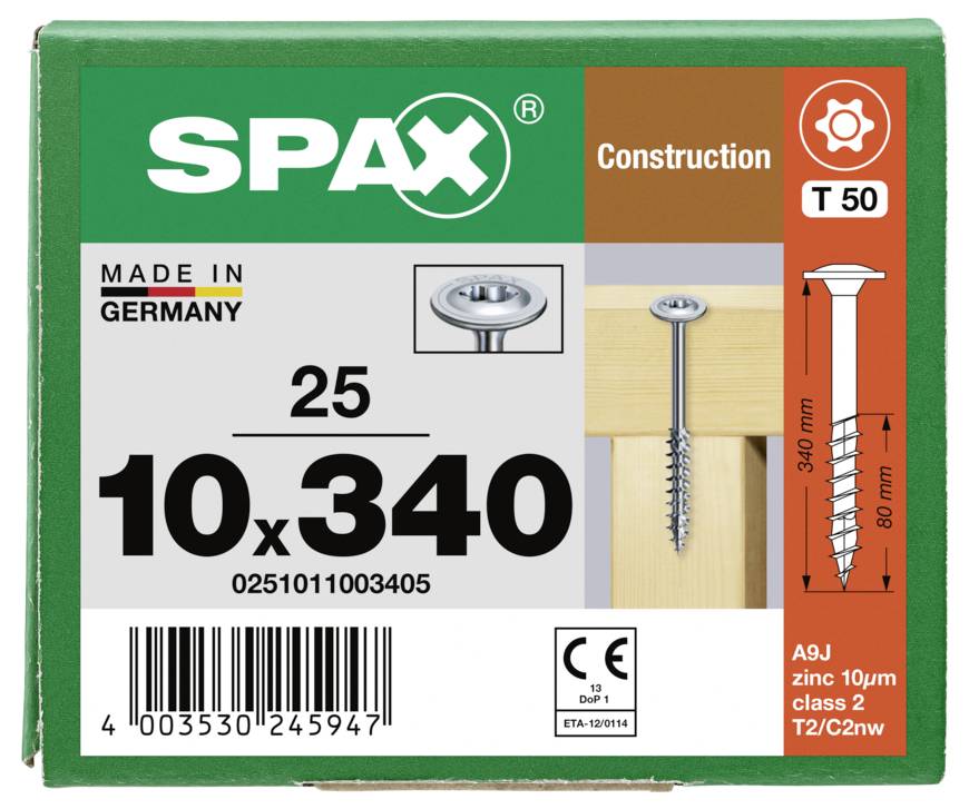 SPAX 0251011003405 talířové šrouby 10 mm 340 mm T-STAR plus ocel 25 ks-8