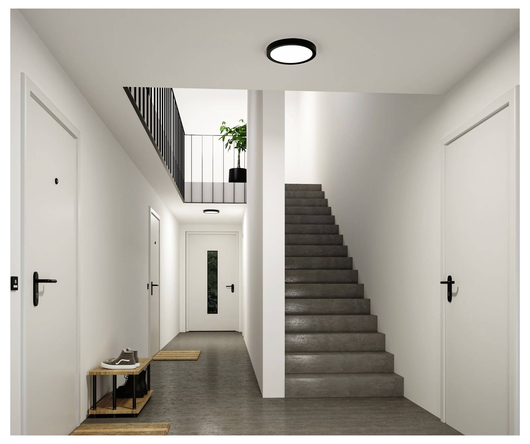 Paulmann Abia 71299 LED panel 14 W teplá bílá černá-6