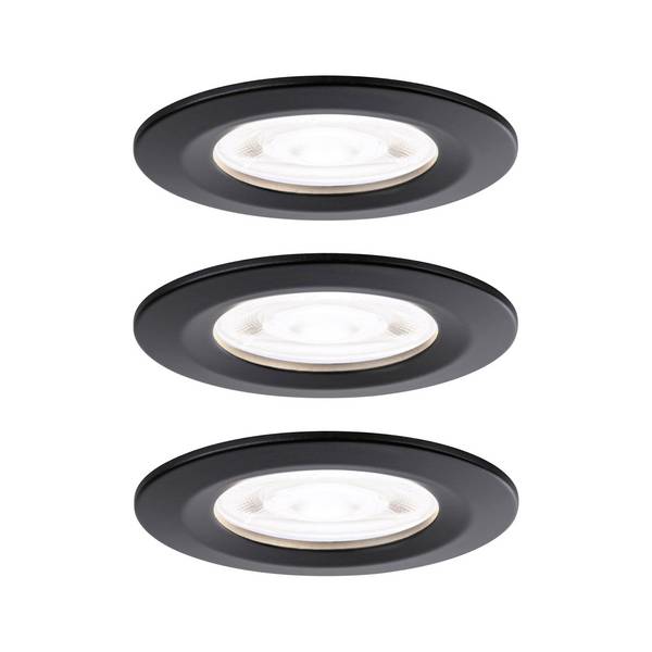 Paulmann 92339 Nova LED vestavné svítidlo, LED, GU10, 4.9 W, černá (matná)