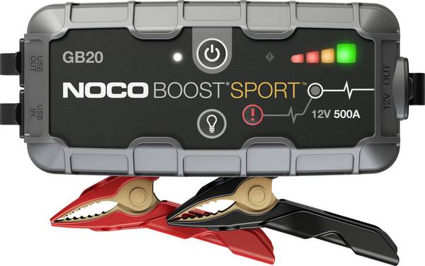 NOCO Pomocné startovací zařízení GB20 Boost 12V 500A, GB20, max. startovací proud 500 A, pracovní osvětlení