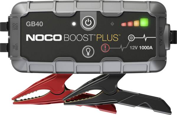 NOCO Pomocné startovací zařízení GB40 Boost 12V 1000A, GB40, max. startovací proud 1000 A, pracovní osvětlení