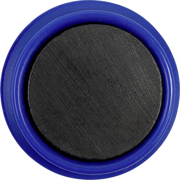 magnetoplan magnet Basic Serie (Ø) 24 mm kulatý modrá 10 ks 1862403