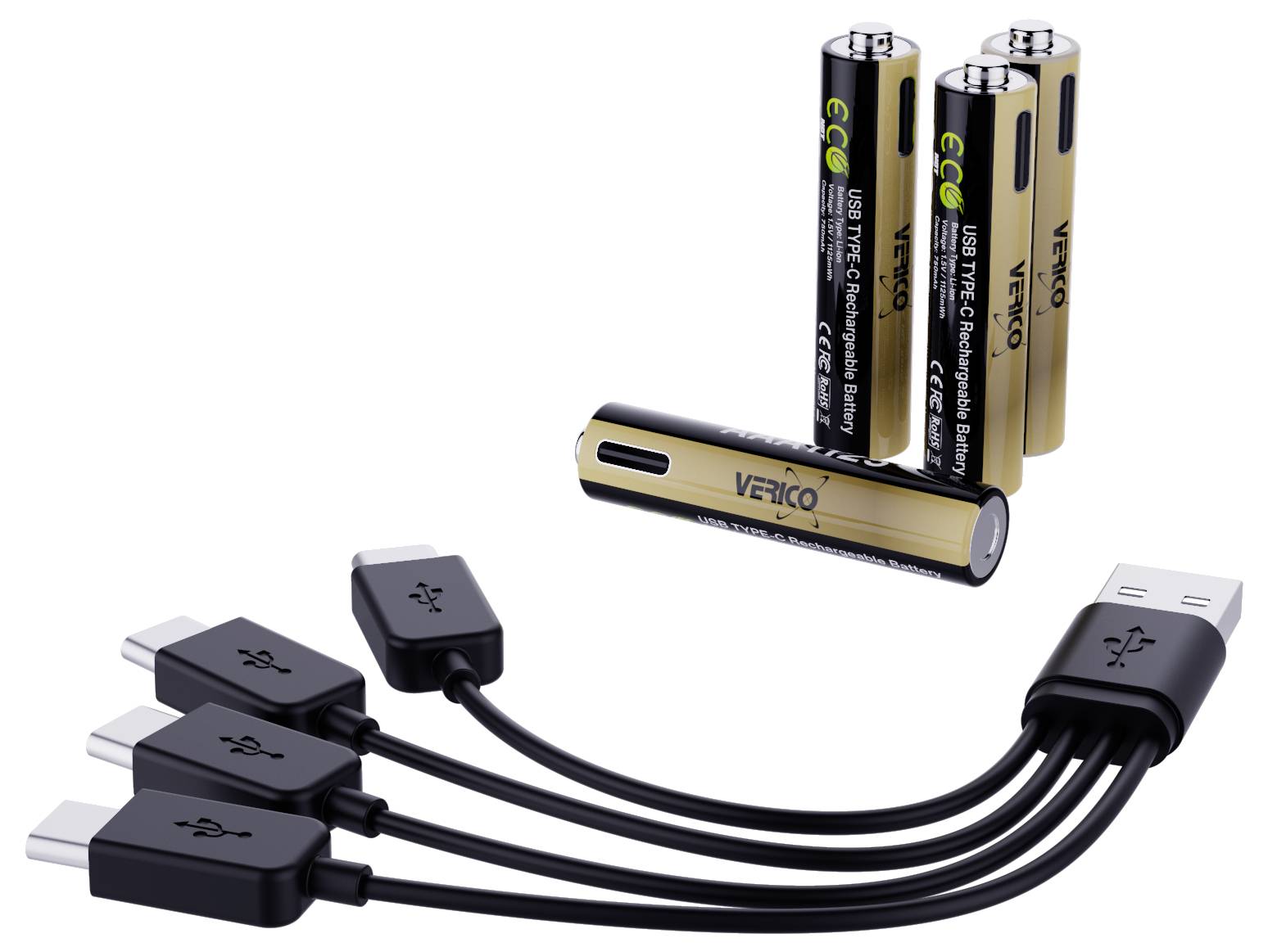 Verico LoopEnergy Pro AAA1125 USB-C® akumulátor Li-Ion 750 mAh 1.5 V 4 ks-2