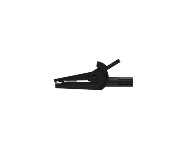 Schützinger SAK 6716 Ni / 4 / SW krokodýlí klip, zásuvka 4 mm, CAT II 600 V, černá
