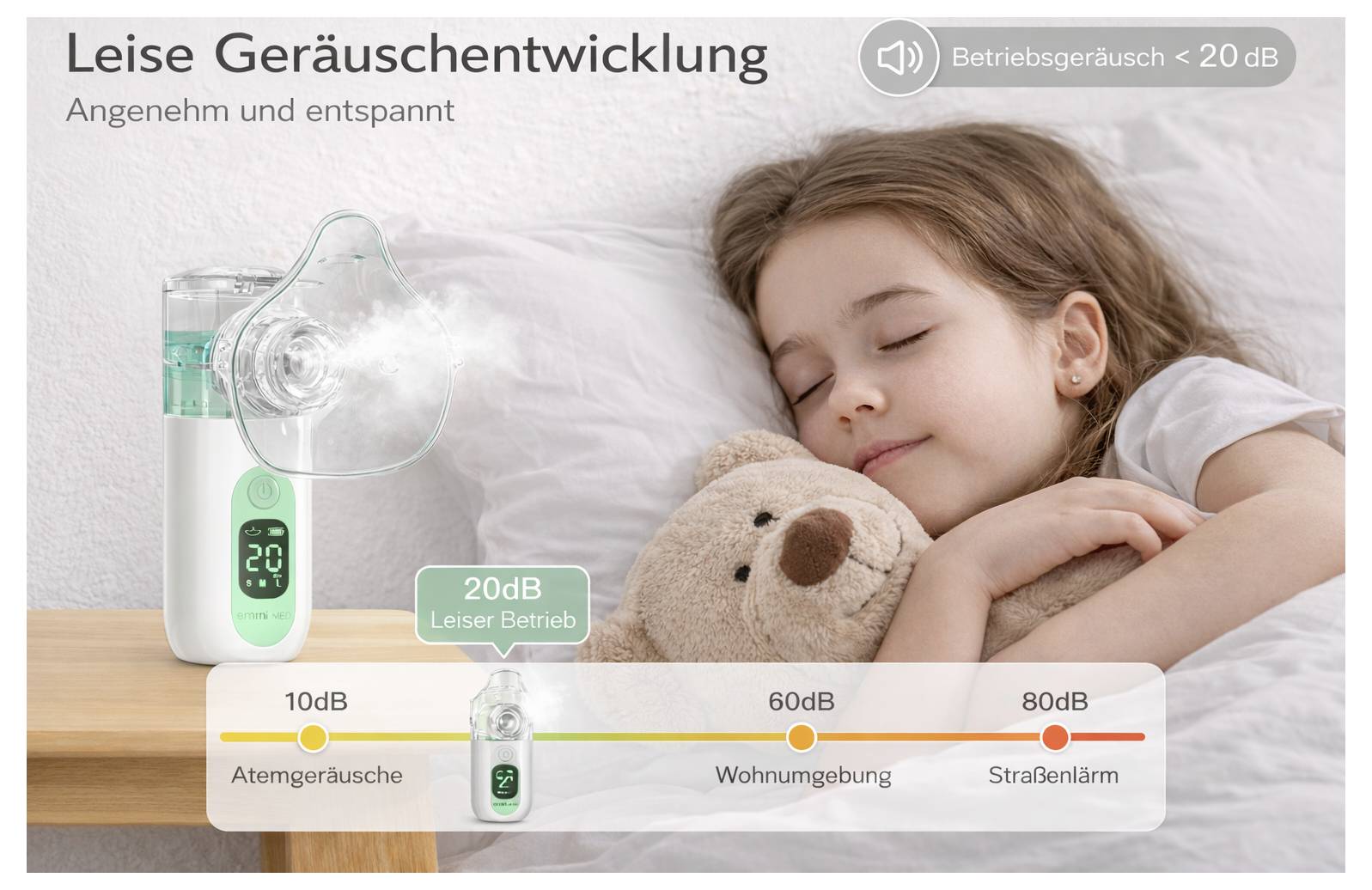Emag Emmi-Med inhalátor s ultrazvukem, s inhalační maskou, s náustkem-4