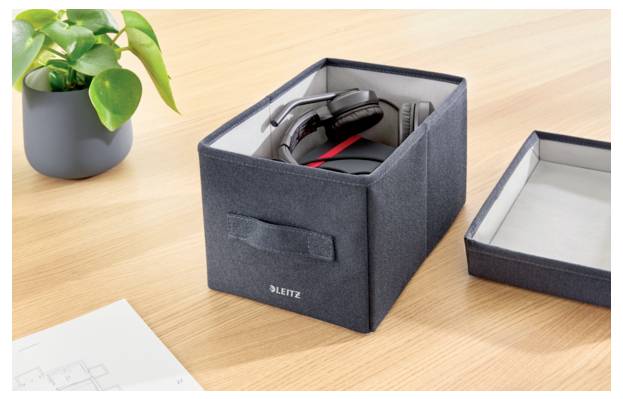 Leitz úložný box 61460089 285 mm x 160 mm x 190 mm látka modrá 1 ks-1