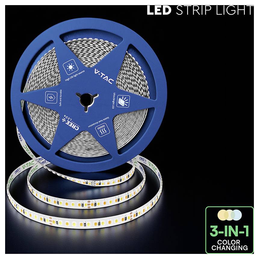 V-TAC VT-2835 240836 LED pásek Energetická třída (EEK2021): F (A - G) 24 V 10 m 10 m-7