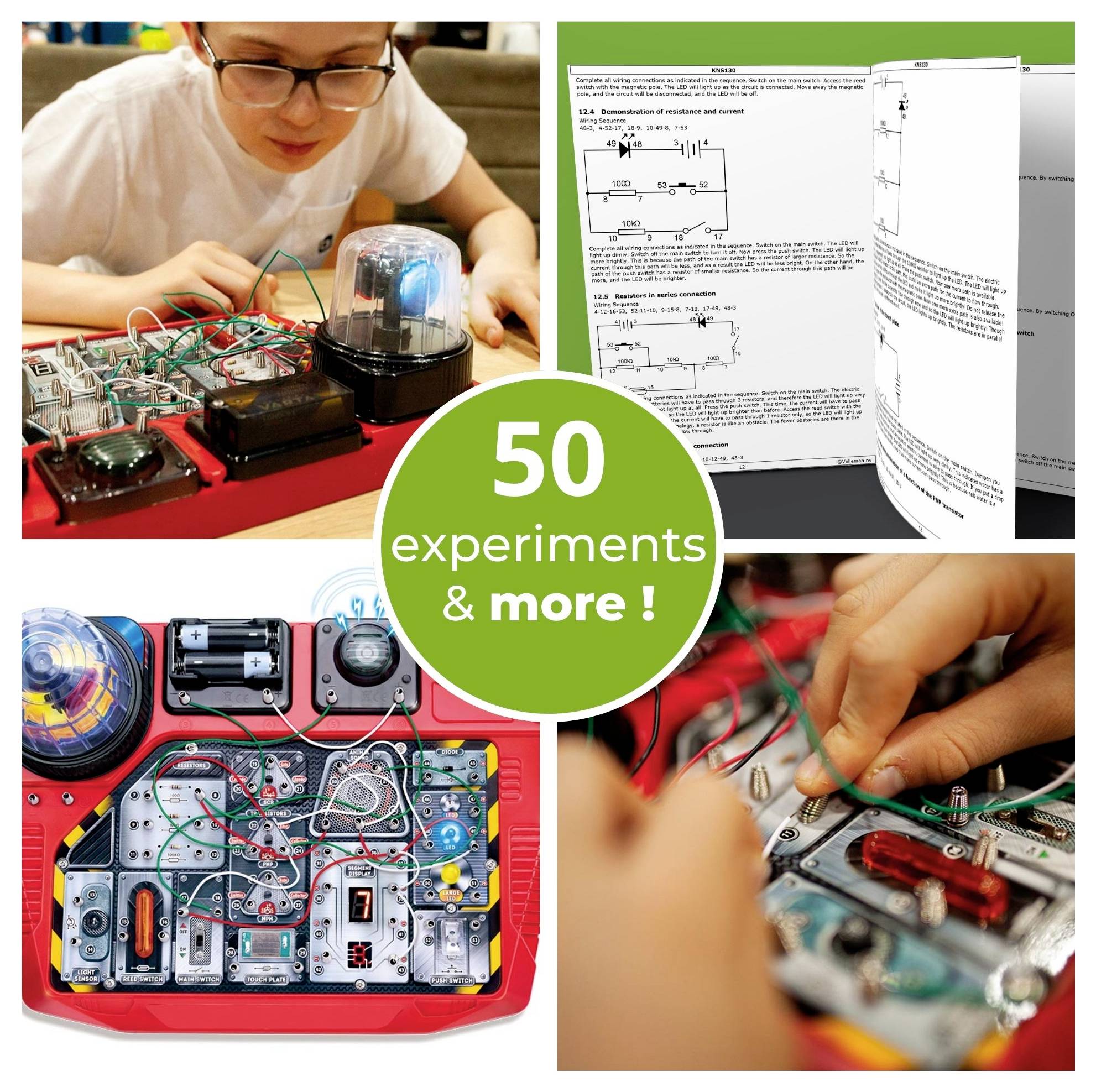Velleman KNS130 experimentální sada od 8 let-2