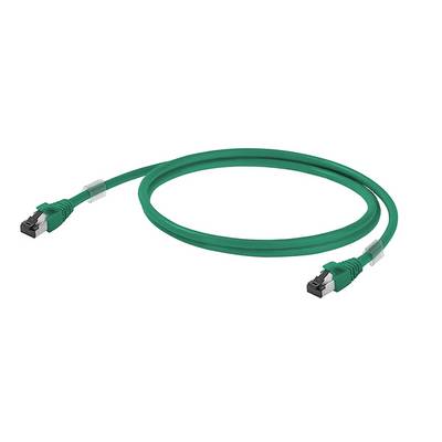 Weidmüller 1251590120 RJ45 síťové kabely, propojovací kabely S/FTP 12 m zelená S průchodkou chránící proti zlomení, samo-0