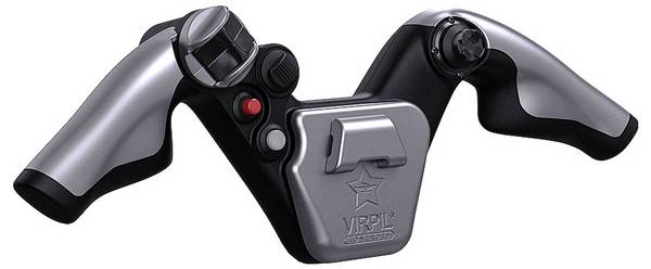 Virpil Controls P-JET Yoke Handle Daňová jurisdikce   černá, stříbrná