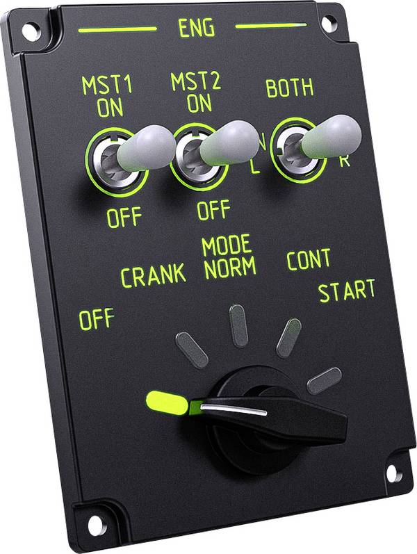 Virpil Controls Vector Engine Kontrolní panel   černá, RGB