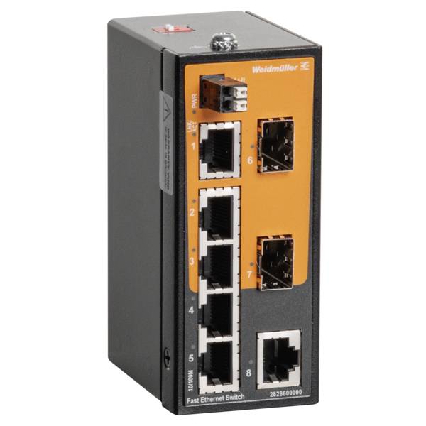Weidmüller 2828600000 IE-SW-ELB-08-6TX-2FESFP síťový switch  10 / 100 MBit/s