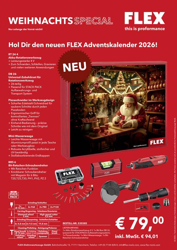 Flex   nářadí adventní kalendář