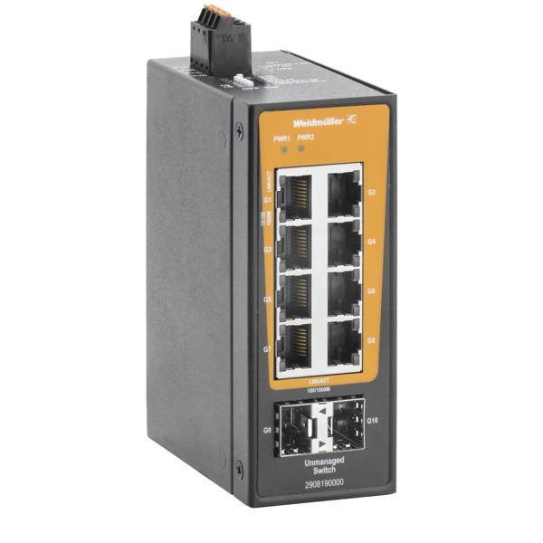 Weidmüller 2908190000 IE-SW-BLB-10-8GT-2GESFP síťový switch  10 / 100 / 1000 MBit/s