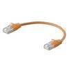 Weidmüller 3009630000 RJ45 síťové kabely, propojovací kabely CAT 6 SF/UTP 0.15 m oranžová S průchodkou chránící proti zlomení, s ochranou, samozhášecí 1 ks