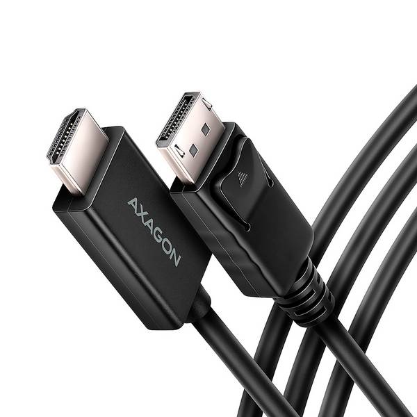 AXAGON RVD-HI20C2 HDMI / DisplayPort adaptér [1x HDMI zástrčka - 1x zástrčka DisplayPort] černá  1.8 m