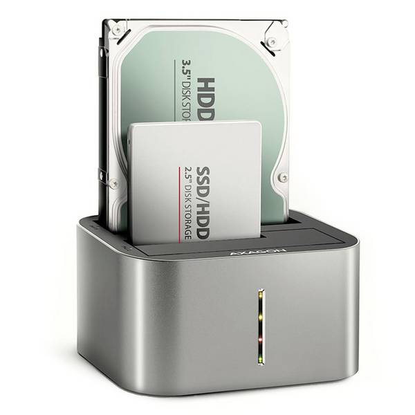 AXAGON ADSA-DC USB-C® SATA  dokovací stanice pro pevný disk 2.5 palec, 3.5 palec s funkcí klonování