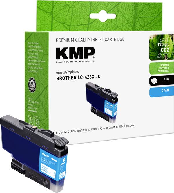 KMP Ink náhradní Brother LC426XLC kompatibilní  azurová 1550,4003 1550,4003