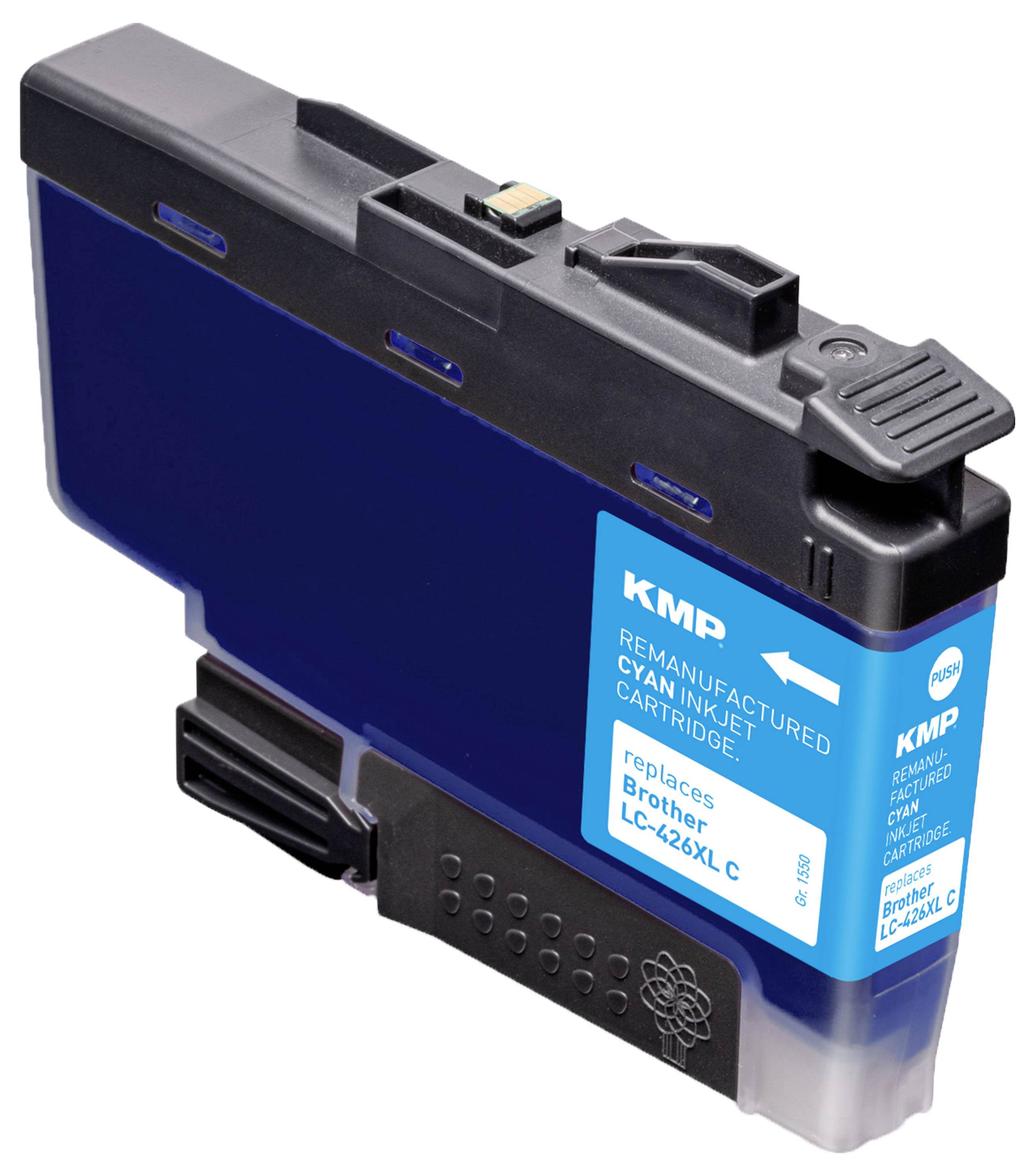 KMP Ink náhradní Brother LC426XLC kompatibilní azurová 1550,4003 1550,4003-1
