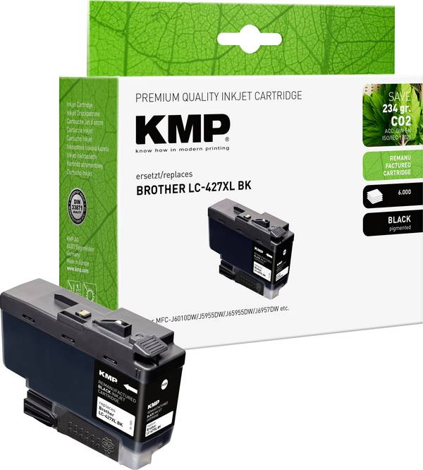 KMP Ink náhradní Brother LC427XLBK kompatibilní  černá 1551,4001 1551,4001