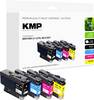KMP Ink náhradní Brother LC427XLBK, LC427XLC, LC427XLM, LC427XLY kompatibilní kombinované balení černá, žlutá, purppurová, azurová 1551,4005 1551,4005