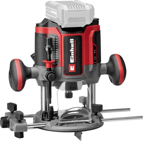 Einhell Professional TP-RO 18/55 Li BL - Solo vrchní frézka , bezkartáčové, bez akumulátoru, bez nabíječky, vč. paralelního dorazu, vč. příslušenství, 4350425