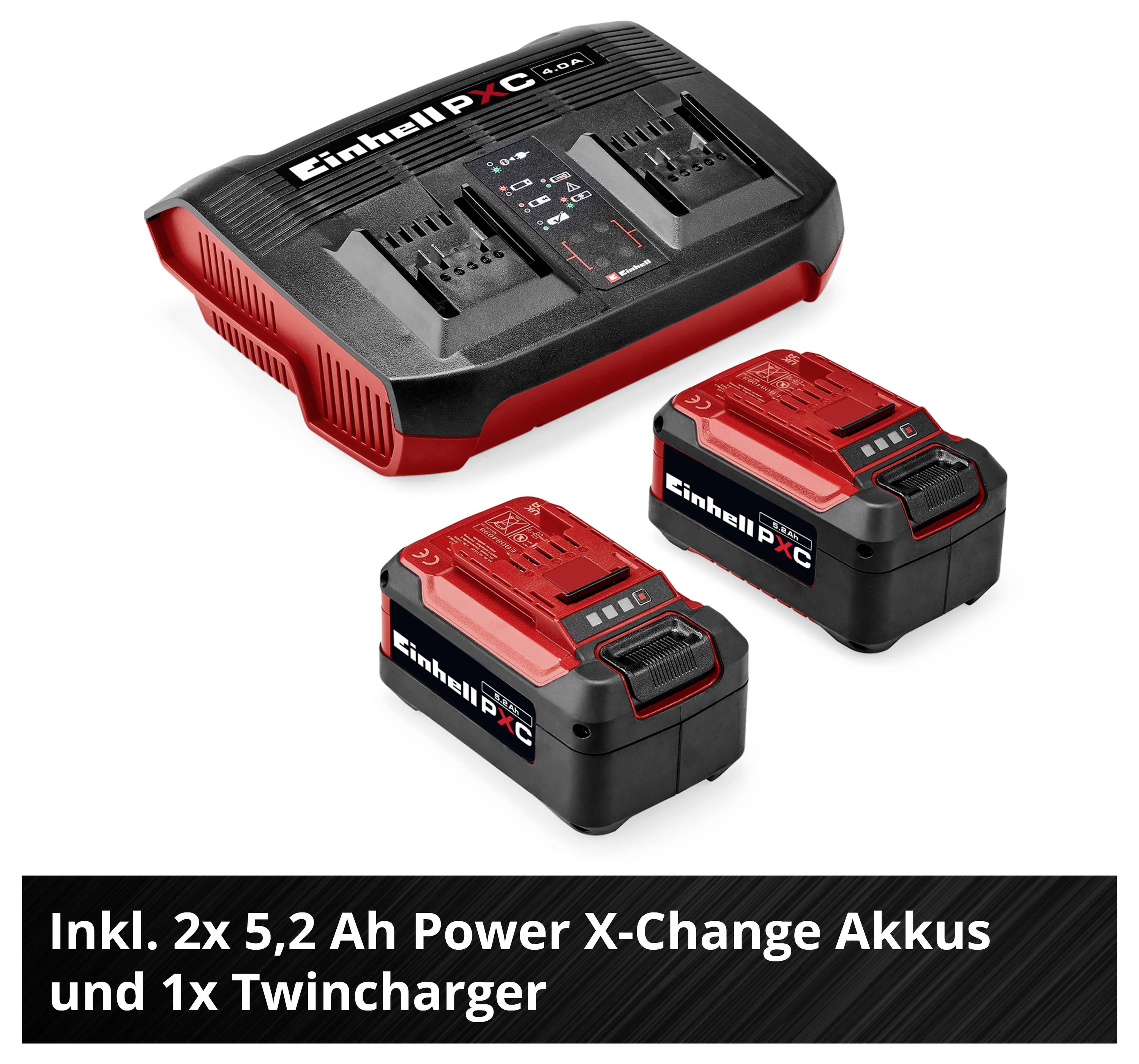 Einhell GC-CM 36/51 S Li BL (2x5,2Ah), PXC akumulátor Akumulátorová sekačka + 2. akumulátor, vč. 2. Nabíječka, výškově n-6