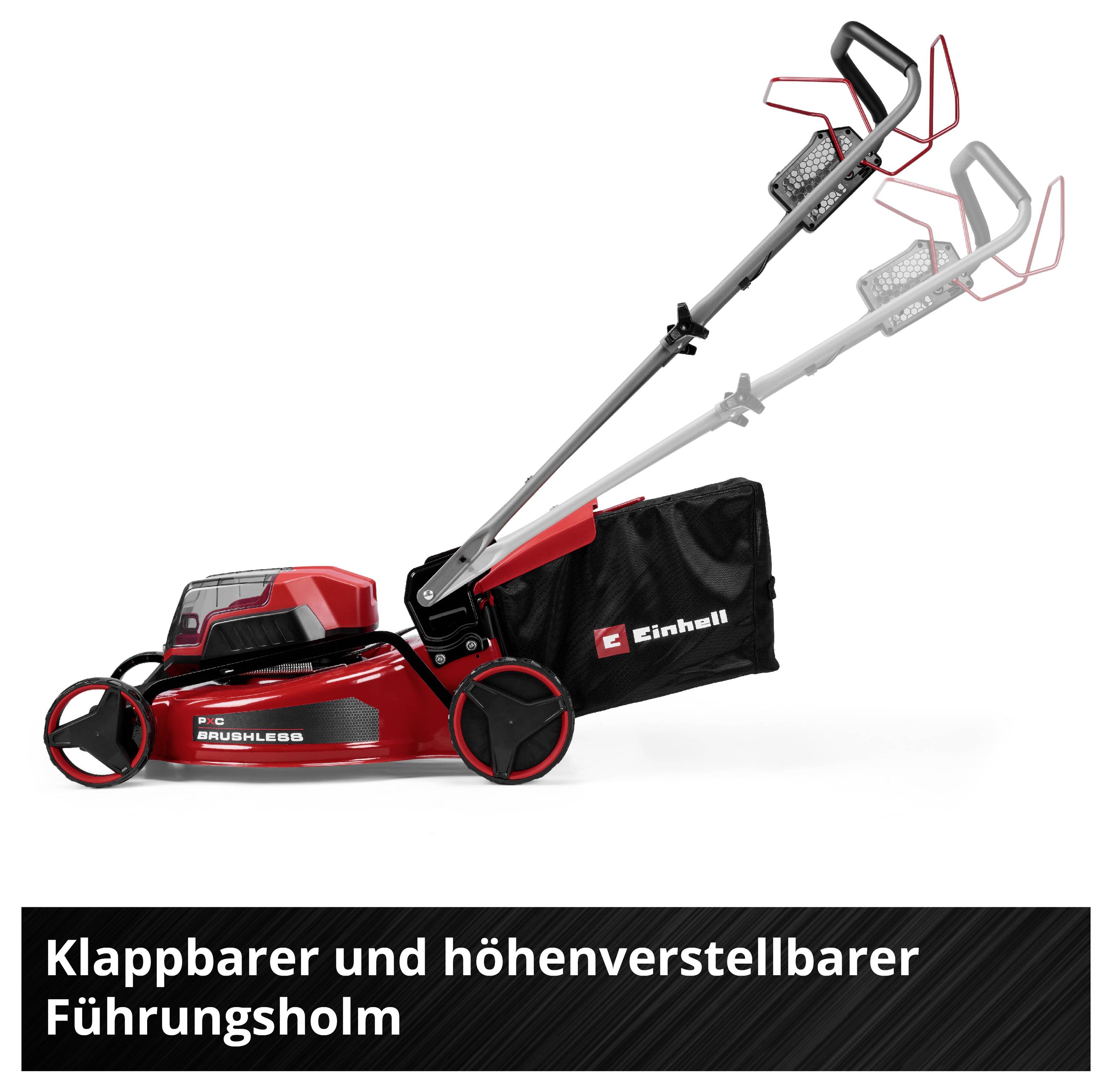 Einhell GC-CM 36/51 S Li BL (2x5,2Ah), PXC akumulátor Akumulátorová sekačka + 2. akumulátor, vč. 2. Nabíječka, výškově n-8