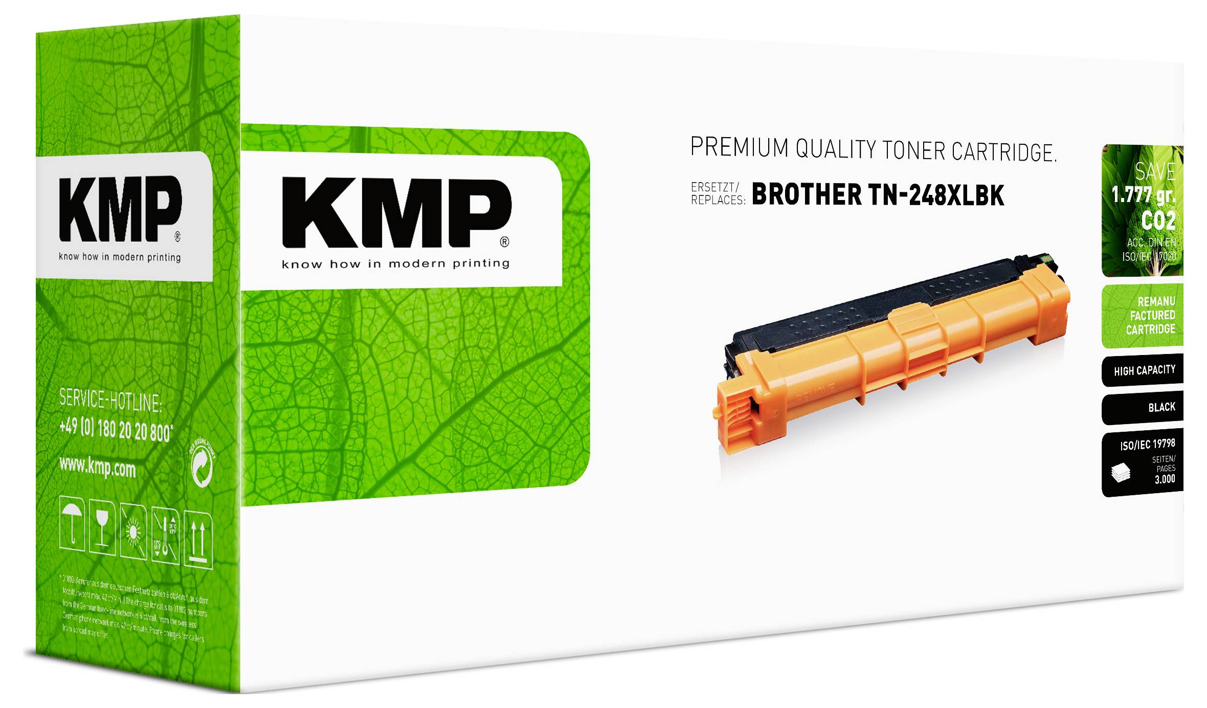 KMP Toner náhradní Brother TN248XLBK kompatibilní černá 3000 Seiten 1273,3000 1273,3000-2