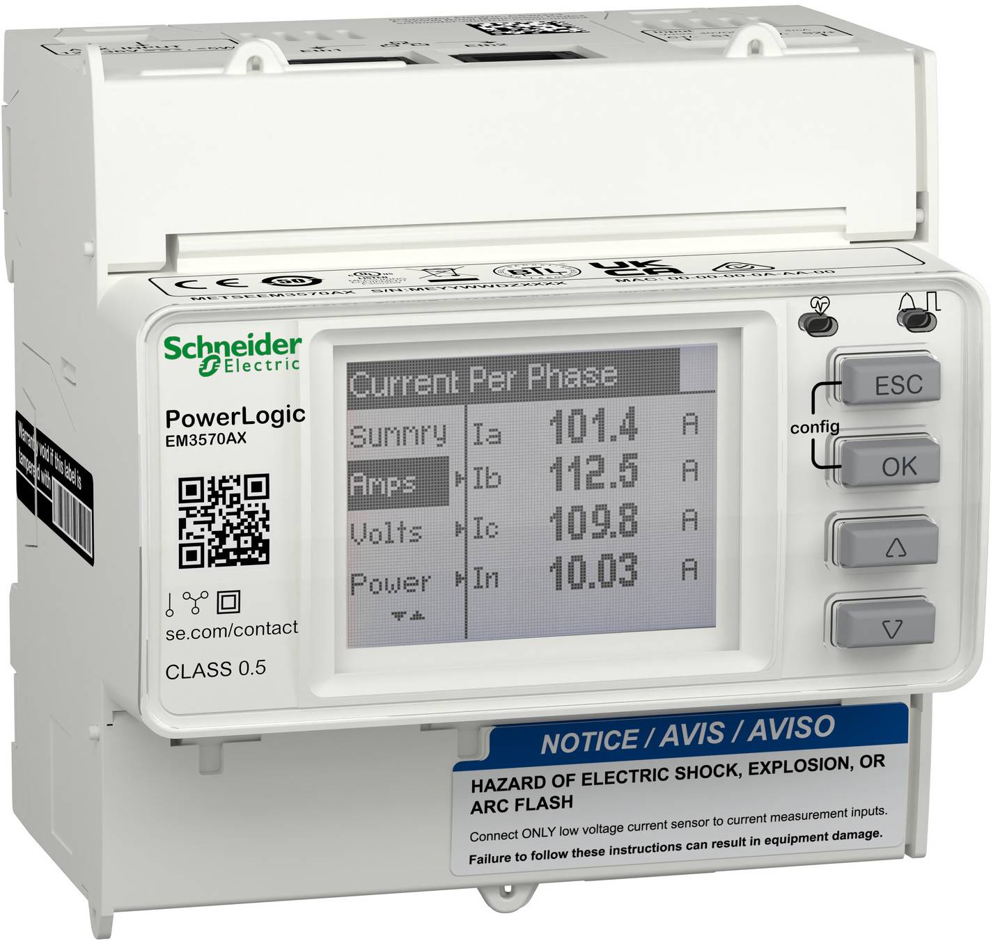 Schneider Electric METSEEM3570AX METSEEM3570AX Elektroměr 1 ks-0