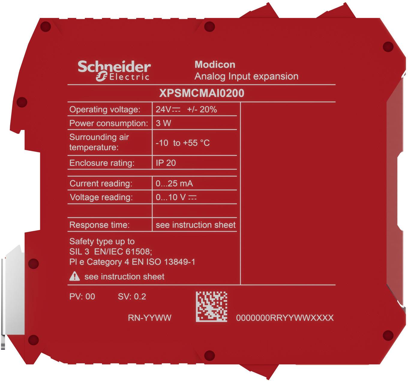 Schneider Electric XPSMCMAI0200 XPSMCMAI0200 monitorovací relé Počet digitálních vstupů: 2-4