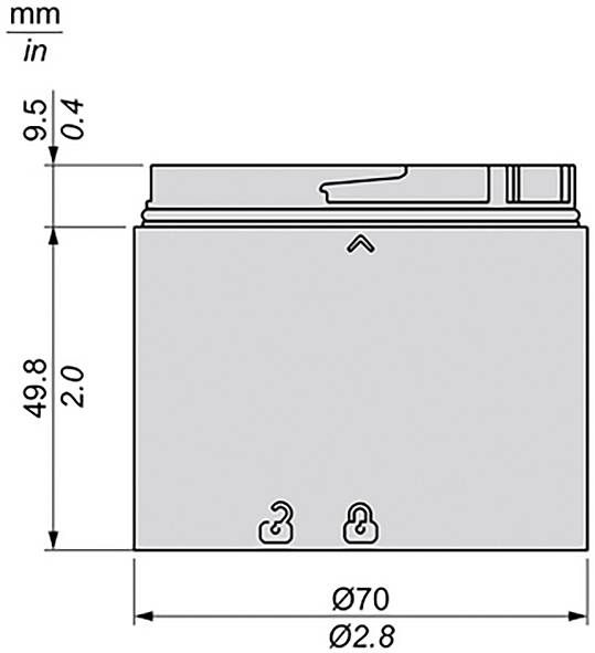 Schneider Electric modul signalizačního sloupku XVB7CR4 XVB7CR4 LED červená 1 ks-13