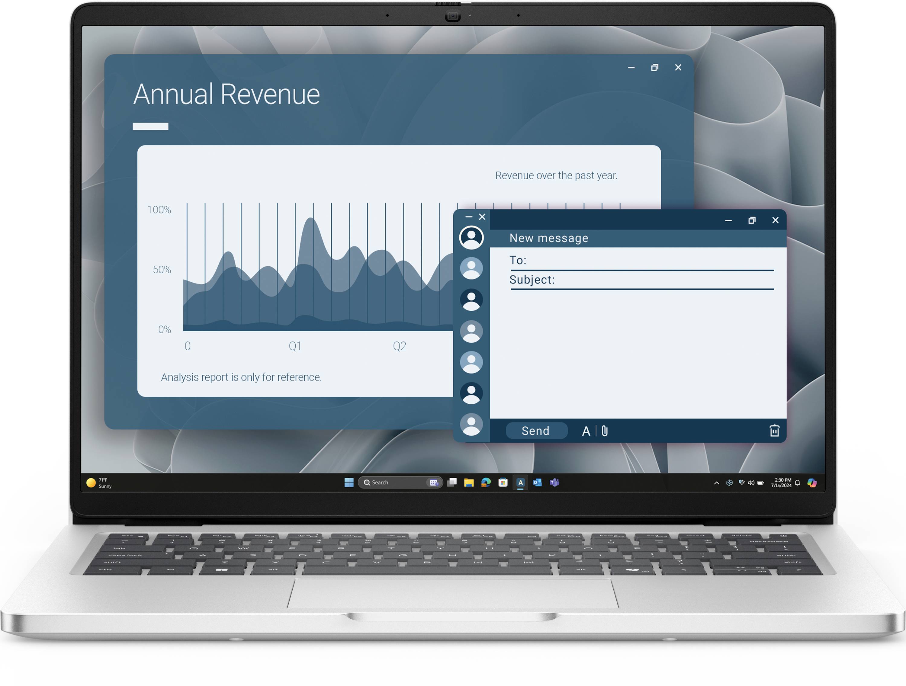 Dell notebook Pro 14 PC14255 35.6 cm (14 palec) Full-HD+ AMD Ryzen AI 7 350 16 GB RAM 1 TB SSD německá, QWERTZ platina 8JV56