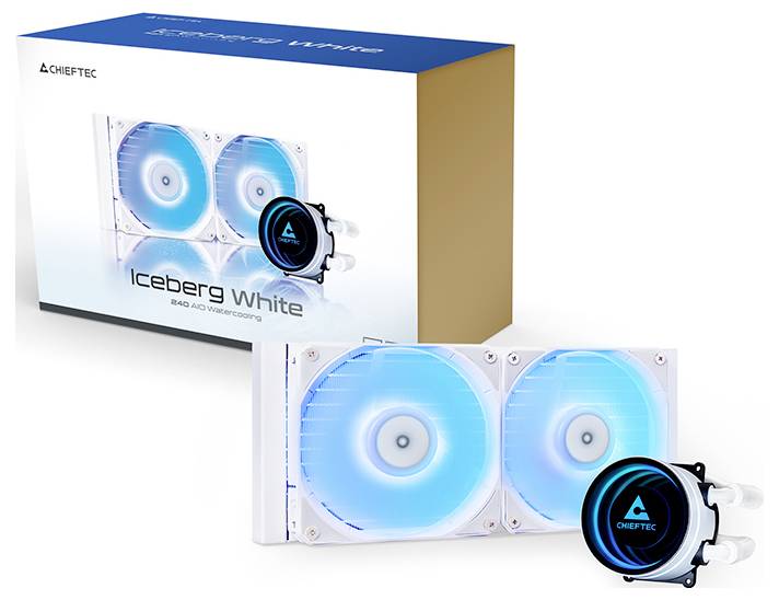 Chieftec Chieftec WAK ICEBERG 240 RGB weiß vodní chladič čipů-7