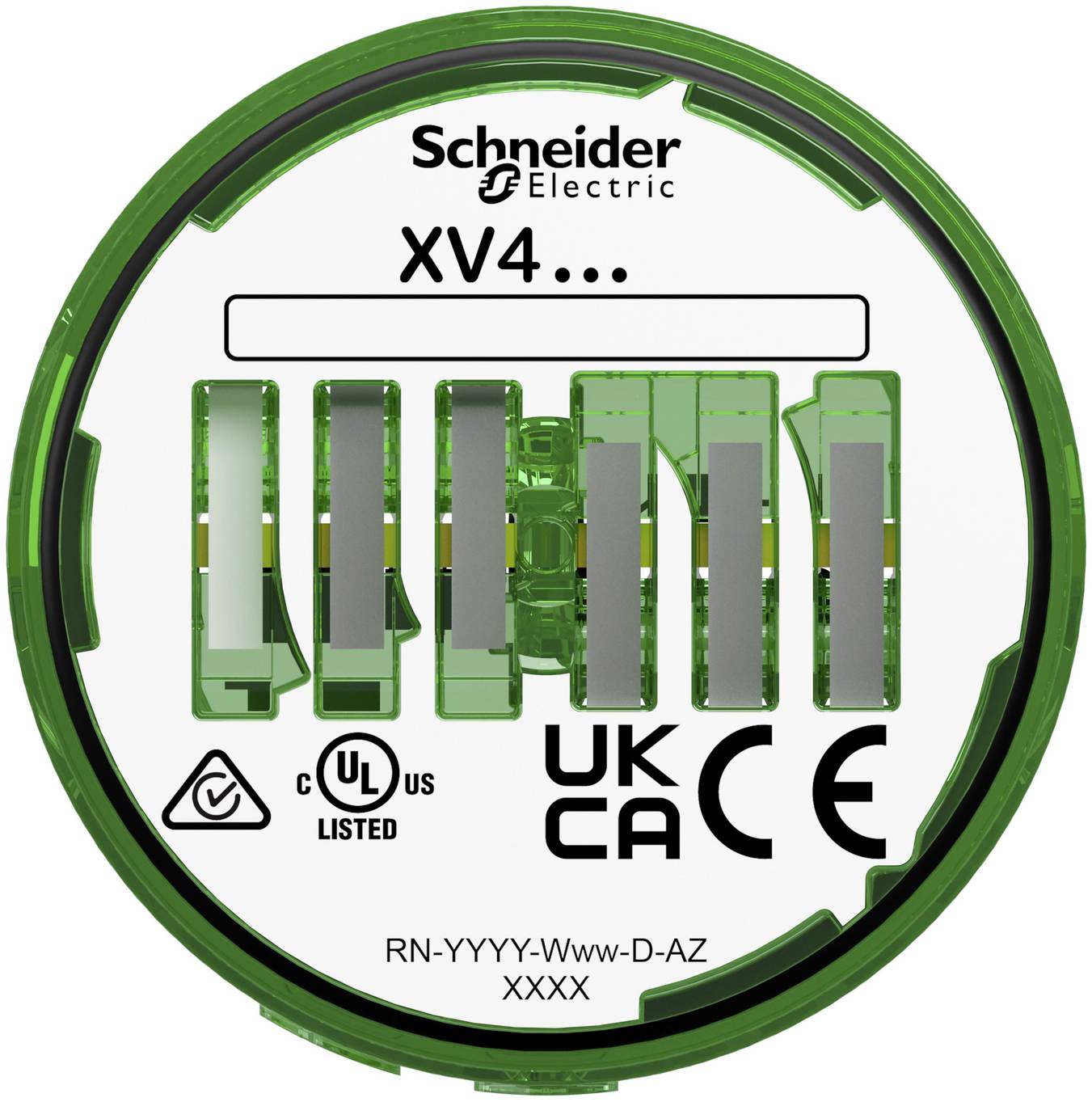Schneider Electric Prvek s blikajícím světlem XV4C53 XV4C53 LED zelená 1 ks-4
