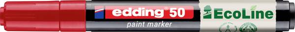Edding 50 EcoLine 4-50-002 popisovač na laky  červená 2 mm, 3 mm