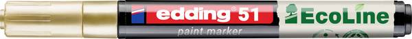 Edding 51 EcoLine 4-51-053 popisovač na laky  zlatá 1 mm, 2 mm