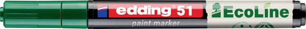 Edding 51 EcoLine 4-51-004 popisovač na laky  zelená 1 mm, 2 mm