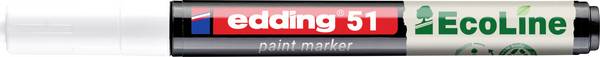Edding 51 EcoLine 4-51-049 popisovač na laky  bílá 1 mm, 2 mm