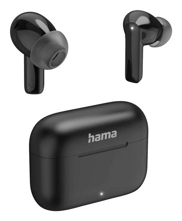 Hama Passion Clear II  špuntová sluchátka (In Ear) Bluetooth®  černá Potlačení hluku Nabíjecí pouzdro telefon